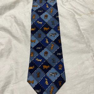 SAVE THE CHILDREN - DOGGIES & BONESS - SILK TIE